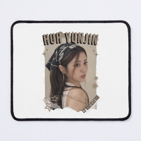 Item preview, Le Sserafimm Huh Yunjin Kpop Girl Group Black and White Collage Design designed and sold by AJUNICE STUDIO.