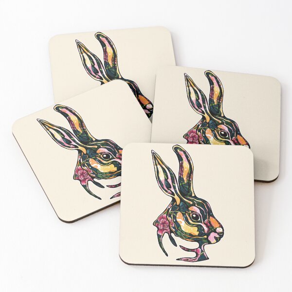Item preview, Graphic floral rabbit, cute and feminine bunny designed and sold by NadiaChevrel.
