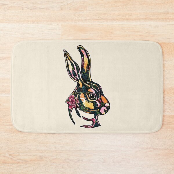 Item preview, Graphic floral rabbit, cute and feminine bunny designed and sold by NadiaChevrel.