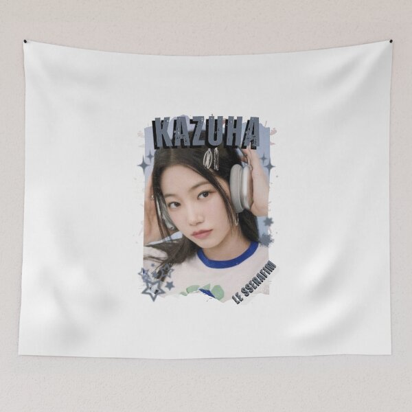 Item preview, Le Sserafimm Kazuha Kpop Girl Group Black and White Collage Design designed and sold by AJUNICE STUDIO.