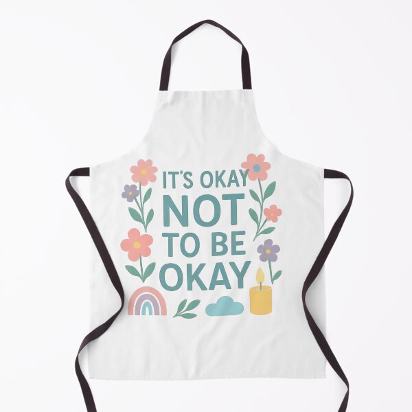 Item preview, Its Okay Not To Be Okay Floral designed and sold by HumeThreads.