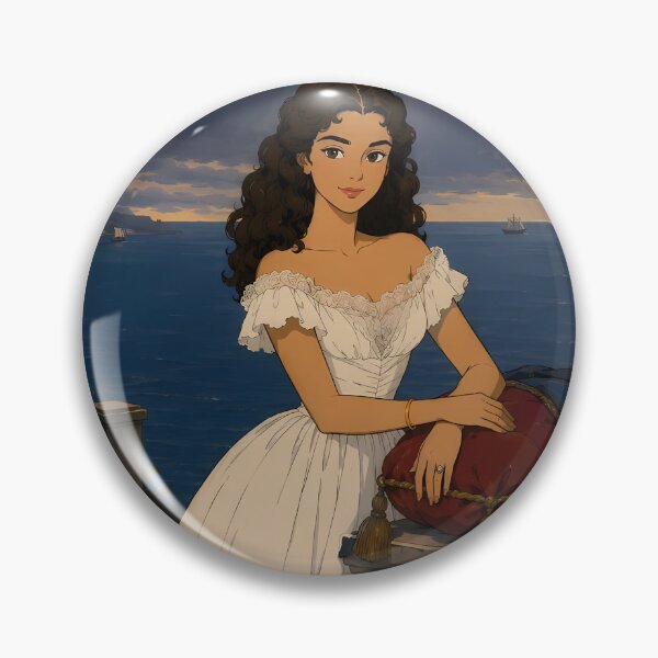 Item preview, Victorian Lady by the Sea – Romantic Regency Elegance Art Print designed and sold by  Hollow Moon Studios..
