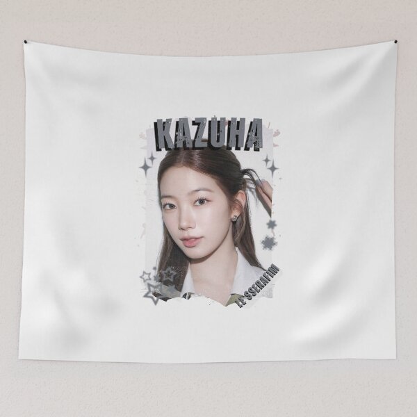 Item preview, Le Sserafimm Kazuha Kpop Girl Group Black and White Collage Design designed and sold by AJUNICE STUDIO.