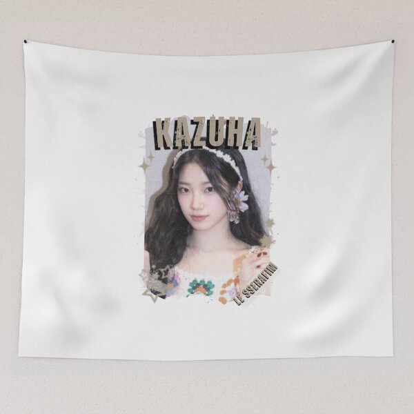 Item preview, Le Sserafimm Kazuha Kpop Girl Group Black and White Collage Design designed and sold by AJUNICE STUDIO.