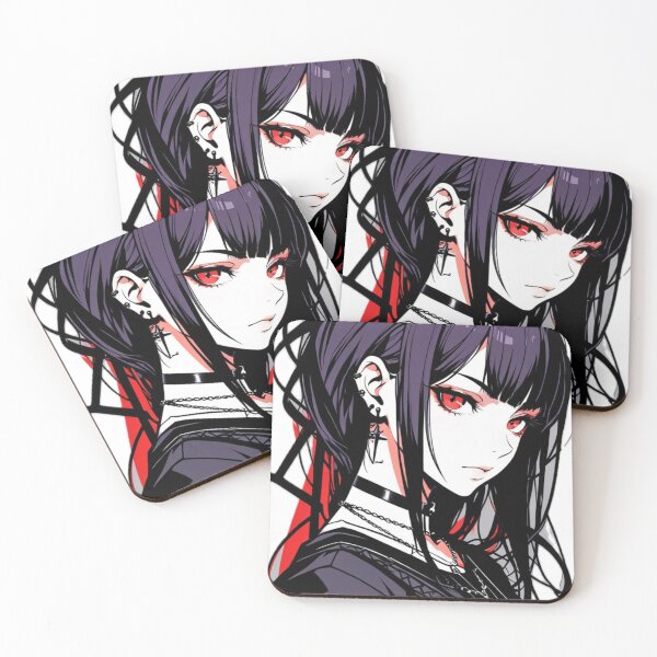Item preview,     Gothic Anime Girl Red Eyes Dark Aesthetic designed and sold by AnimDream .
