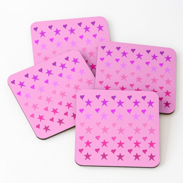 Item preview, Pink Hearts and Stars designed and sold by Leapingdoe.