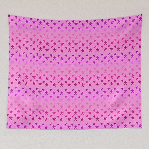 Item preview, Pink Hearts and Stars designed and sold by Leapingdoe.