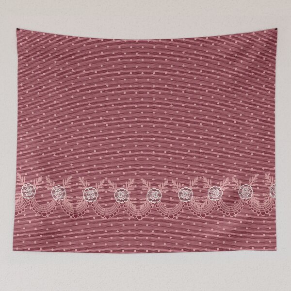 Item preview, Burgundy Lace Floral Pattern designed and sold by Eejee-SK.