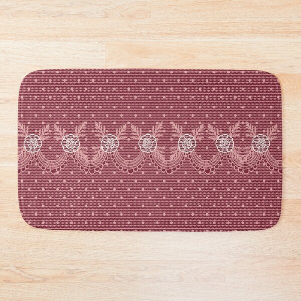 Item preview, Burgundy Lace Floral Pattern designed and sold by Eejee-SK.