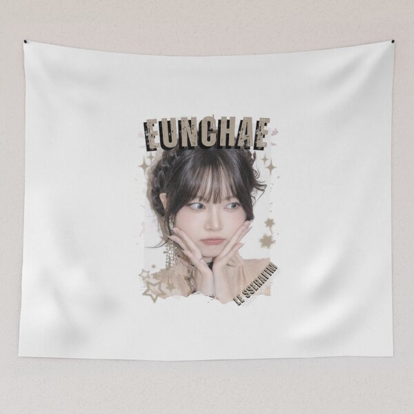 Item preview, Le Sserafimm Hong Eunchae Kpop Girl Group Black and White Collage Design designed and sold by AJUNICE STUDIO.