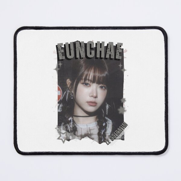 Item preview, Le Sserafimm Hong Eunchae Kpop Girl Group Black and White Collage Design designed and sold by AJUNICE STUDIO.