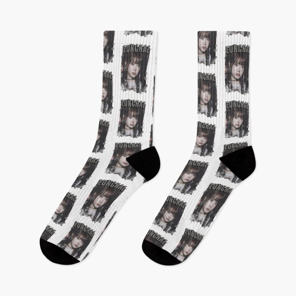 Item preview, Le Sserafimm Hong Eunchae Kpop Girl Group Black and White Collage Design designed and sold by AJUNICE STUDIO.