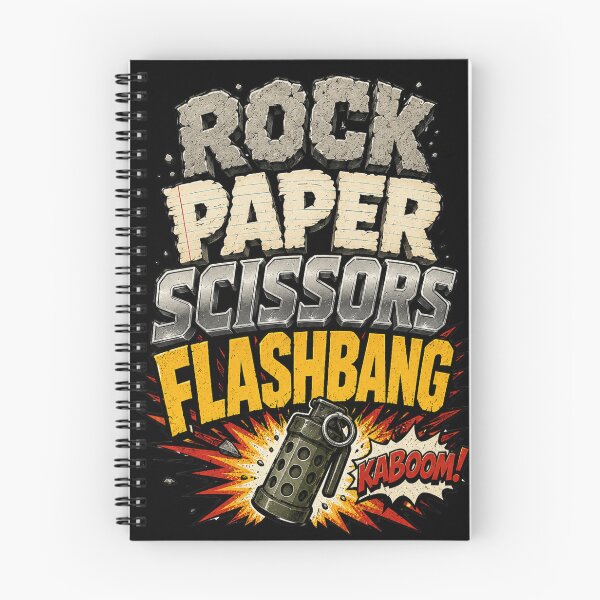 Item preview, Rock Paper Scissors Flashbang Funny FPS Gamer Meme Retro Gaming designed and sold by HiPatti.