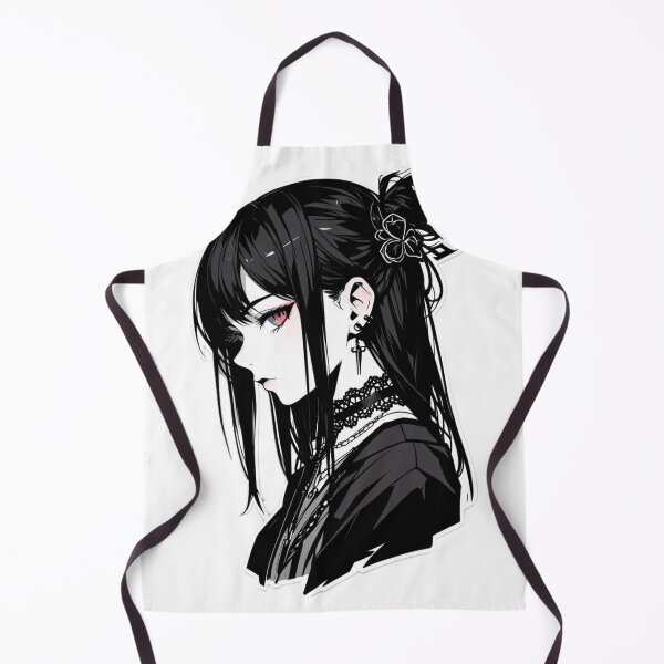 Item preview, Dark Kawaii Gothic Anime Girl Black Hair Design designed and sold by AnimDream .