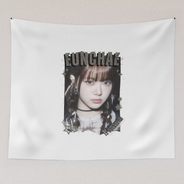 Item preview, Le Sserafimm Hong Eunchae Kpop Girl Group Black and White Collage Design designed and sold by AJUNICE STUDIO.
