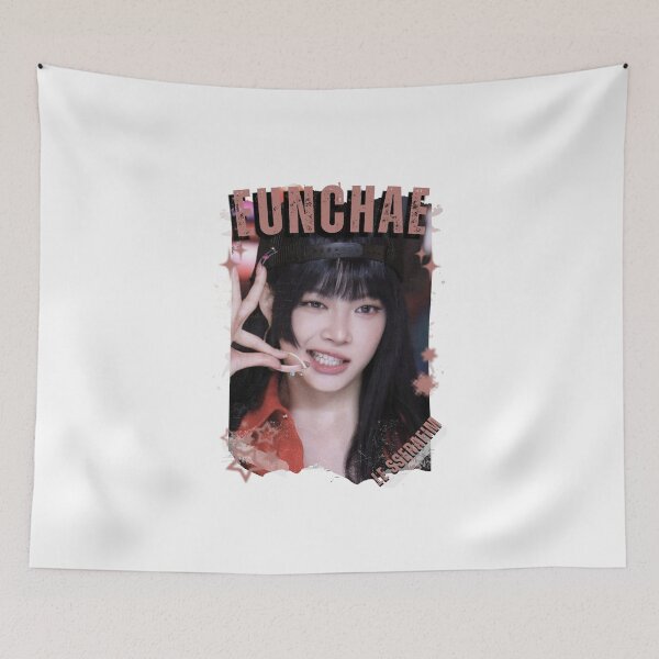 Item preview, Le Sserafimm Hong Eunchae Kpop Girl Group Black and White Collage Design designed and sold by AJUNICE STUDIO.