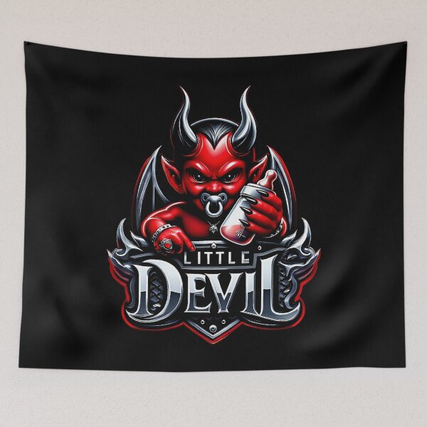 Item preview, Little Devil Baby Cute Red Horned Devil Illustration designed and sold by DeimosArtIntl.