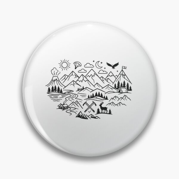 Item preview, Thin Line Mountain Composition designed and sold by Le Grand Requin.