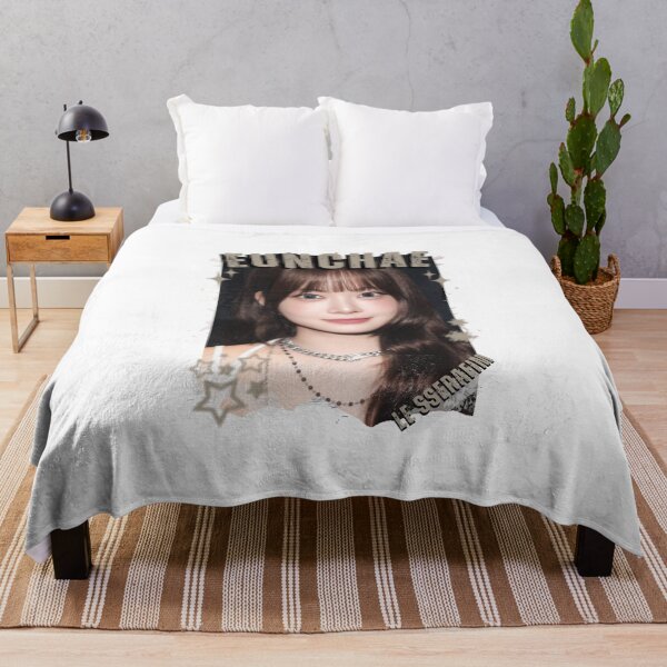 Item preview, Le Sserafimm Hong Eunchae Kpop Girl Group Black and White Collage Design designed and sold by AJUNICE STUDIO.