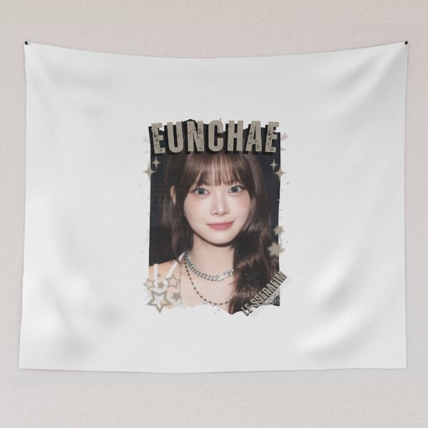 Item preview, Le Sserafimm Hong Eunchae Kpop Girl Group Black and White Collage Design designed and sold by AJUNICE STUDIO.
