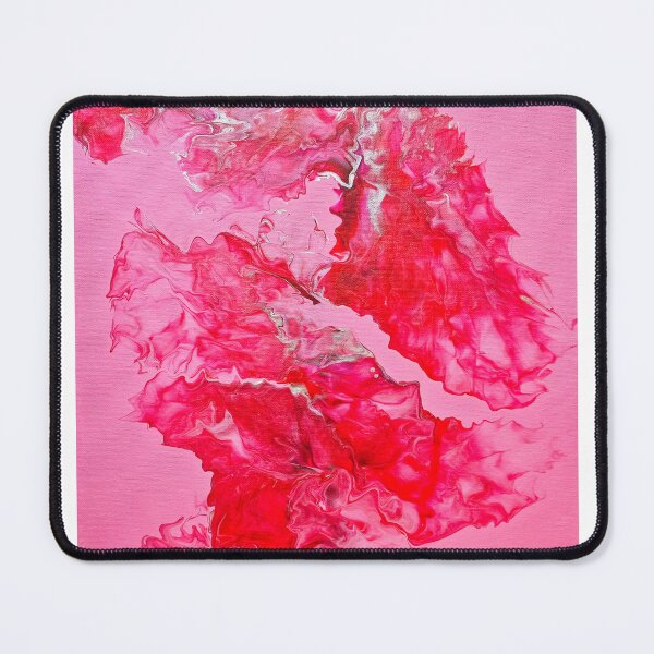 Item preview, Pink and red abstract painting designed and sold by DardinieDesigns.