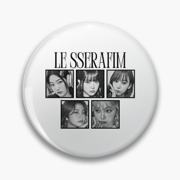 Item preview, Le Sserafimm Kpop Girl Group Black and White Collage Design designed and sold by AJUNICE STUDIO.