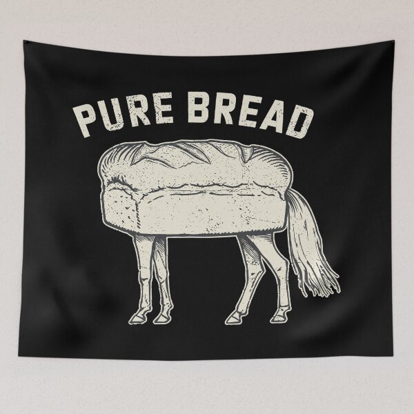 Item preview, Pure Bread - Funny Vintage Horse Loaf Bakery Pun designed and sold by rediscoveredapp.