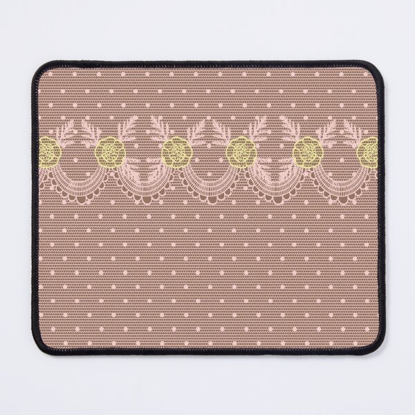 Item preview, Soft Neutral Mocha & Cream Lace Floral Pattern designed and sold by Eejee-SK.