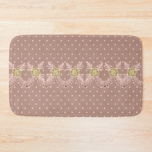 Item preview, Soft Neutral Mocha & Cream Lace Floral Pattern designed and sold by Eejee-SK.