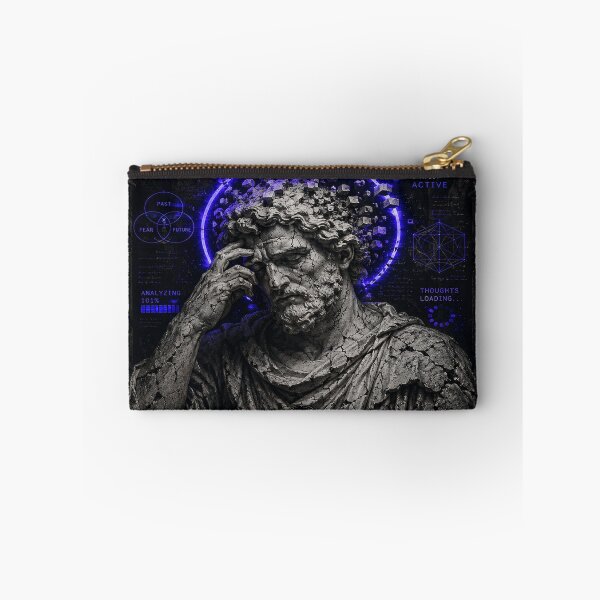 Item preview, Saint of Overthinking Stoic Statue Neon Gothic Anxiety Funny Gift designed and sold by NicheThreadCo.