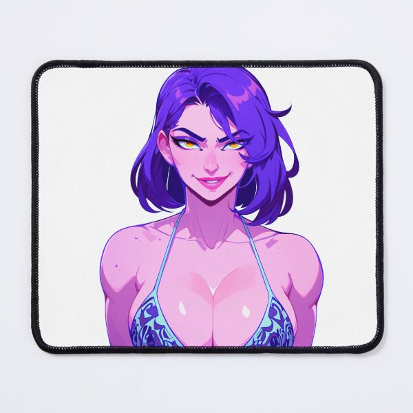 Item preview, Confident anime girl – purple hair waifu designed and sold by Shirt-Otakus.