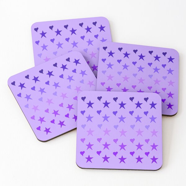 Item preview, Purple Hearts and Stars designed and sold by Leapingdoe.