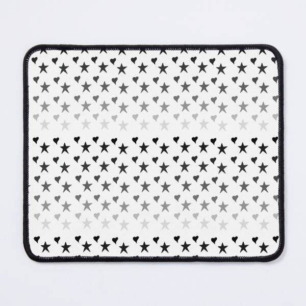 Item preview, Black grey Hearts and Stars designed and sold by Leapingdoe.