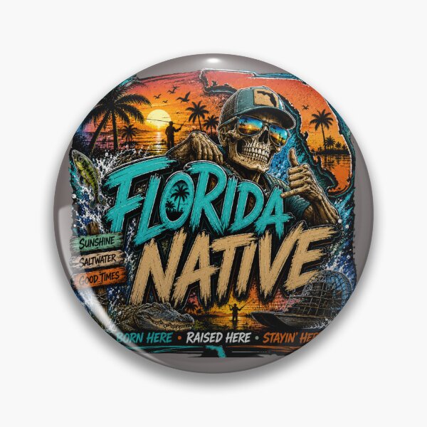 Item preview, Florida Native Born Raised Staying Here designed and sold by ButterflyHolly Resource.