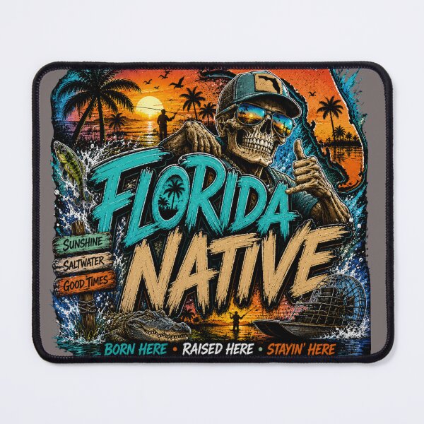 Item preview, Florida Native Born Raised Staying Here designed and sold by ButterflyHolly Resource.