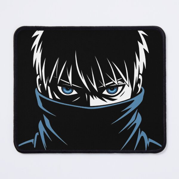 Item preview, Anime Ninja Intense Blue Eyes – Minimalist High Contrast Manga Art designed and sold by GomuStyles.