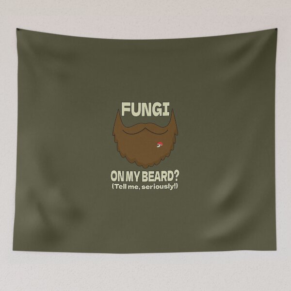 Item preview, Fungi On My Beard Funny Mushroom designed and sold by nvrprooo.