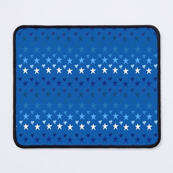Item preview, Coastal Blue Hearts and Stars designed and sold by Leapingdoe.