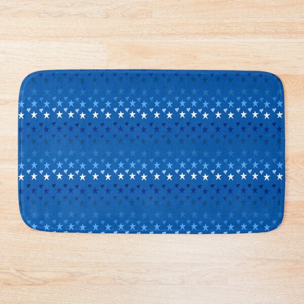 Item preview, Coastal Blue Hearts and Stars designed and sold by Leapingdoe.