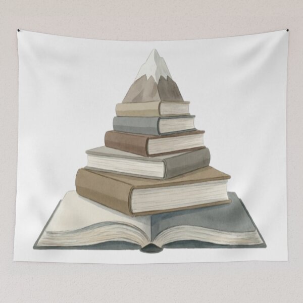 Item preview, Mountain of Knowledge – Journey Through Books Design designed and sold by Cristhian Almanza.