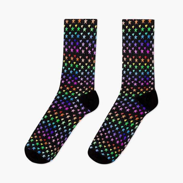 Item preview, Rainbow Hearts and Stars designed and sold by Leapingdoe.