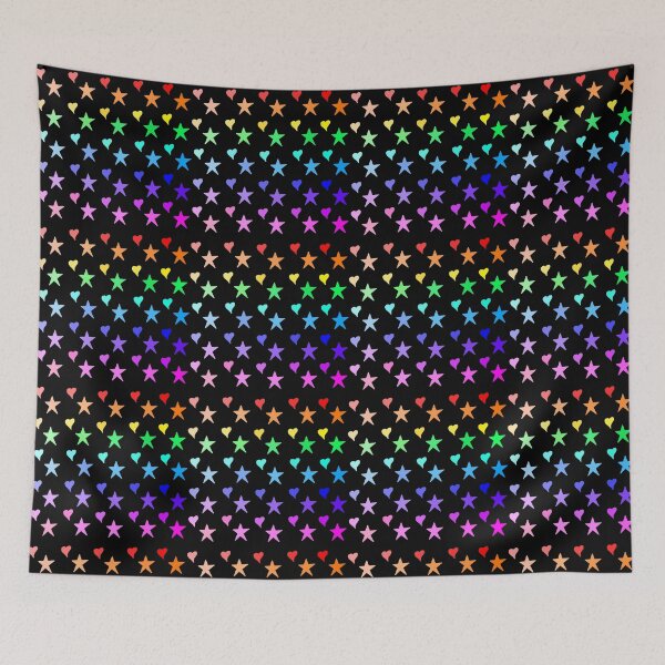 Item preview, Rainbow Hearts and Stars designed and sold by Leapingdoe.