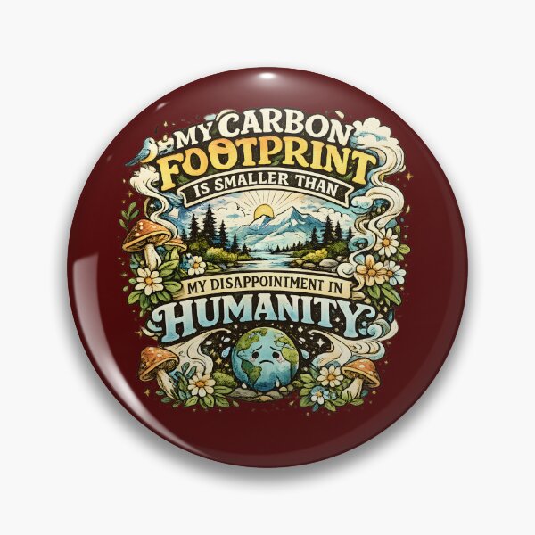Item preview, My Carbon Footprint Is Smaller Than My Disappointment in Humanity designed and sold by Stylishly Eco.