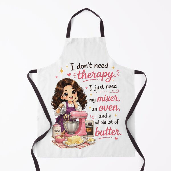 Item preview, Don't Need Therapy (Just Mixer, Oven, and Butter) designed and sold by thecookiegallery.