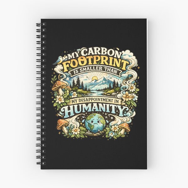 Item preview, My Carbon Footprint Is Smaller Than My Disappointment in Humanity designed and sold by Stylishly Eco.