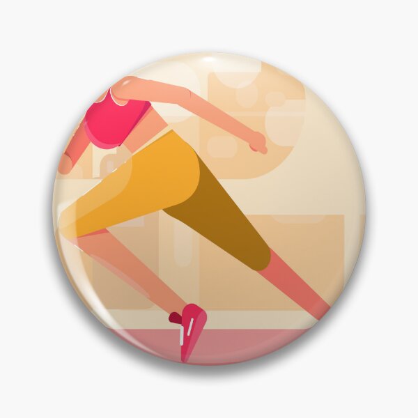 Item preview, Energetic Summer Runner Girl Flat Vector Illustration designed and sold by M1144.