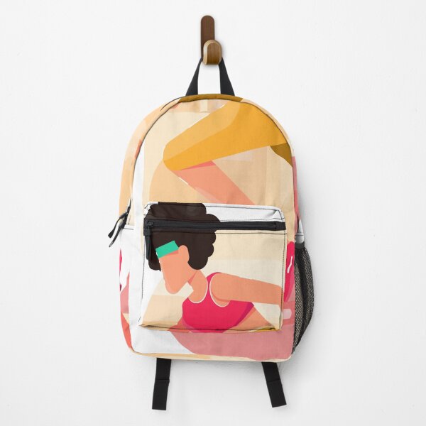 Item preview, Energetic Summer Runner Girl Flat Vector Illustration designed and sold by M1144.