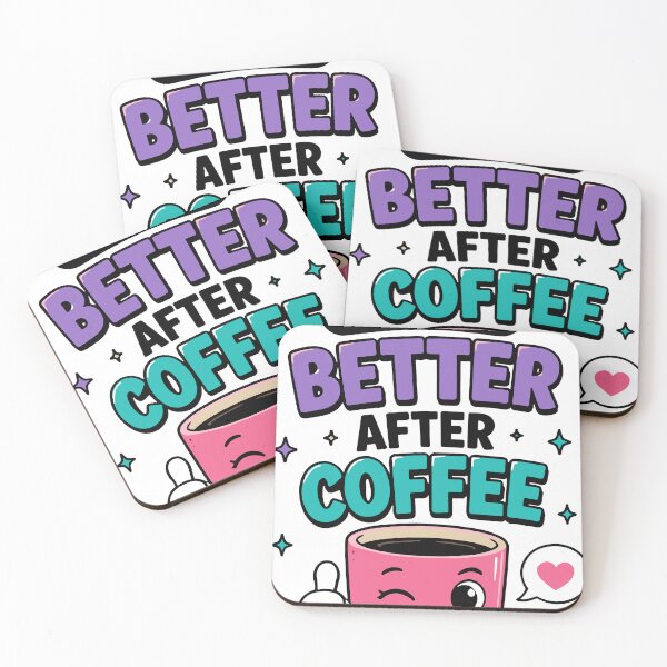 Item preview, Life Feels Better After Coffee Funny Quote designed and sold by Gift Phrase Studio.