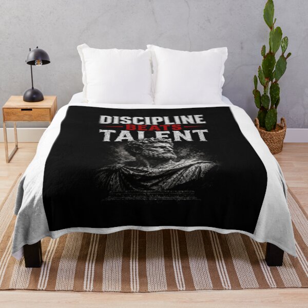 Item preview, Discipline Beats Talent Stoic Motivation Design designed and sold by IronDiscipline90.