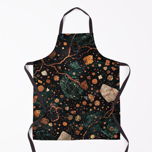 Item preview, Emerald Veins & Golden Fractures – Luxe Abstract Mineral Pattern designed and sold by LuxuryApparels.